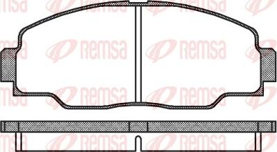 Remsa 0308.00 - Kit pastiglie freno, Freno a disco autozon.pro