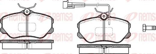 Remsa 0303.02 - Kit pastiglie freno, Freno a disco autozon.pro