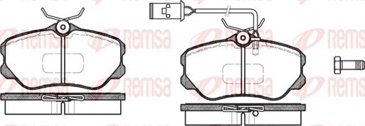 Remsa 0303.12 - Kit pastiglie freno, Freno a disco autozon.pro