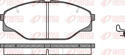 Remsa 0314.04 - Kit pastiglie freno, Freno a disco autozon.pro