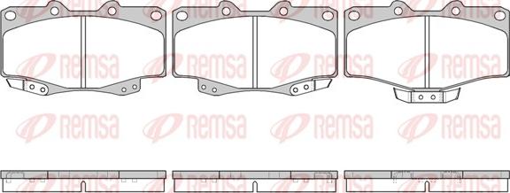 Remsa 0315.04 - Kit pastiglie freno, Freno a disco autozon.pro