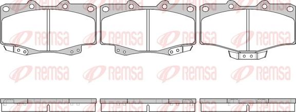 Remsa 0315.14 - Kit pastiglie freno, Freno a disco autozon.pro