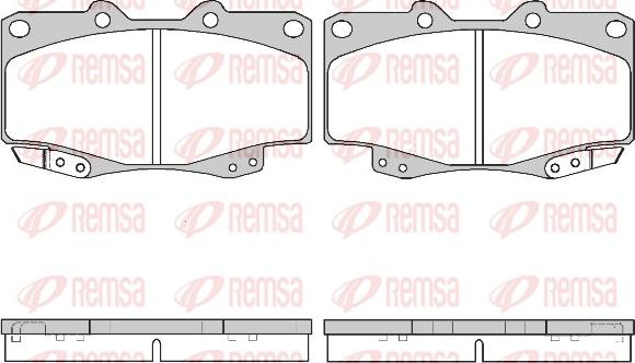 Remsa 0315.22 - Kit pastiglie freno, Freno a disco autozon.pro