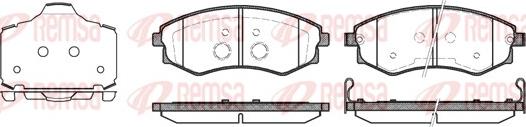 Remsa 0318.03 - Kit pastiglie freno, Freno a disco autozon.pro