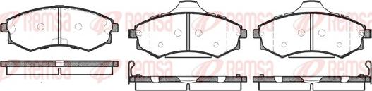 Remsa 0318.82 - Kit pastiglie freno, Freno a disco autozon.pro