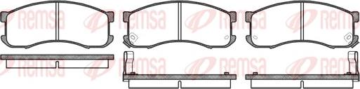 Remsa 0313.02 - Kit pastiglie freno, Freno a disco autozon.pro