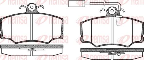 Remsa 0312.02 - Kit pastiglie freno, Freno a disco autozon.pro