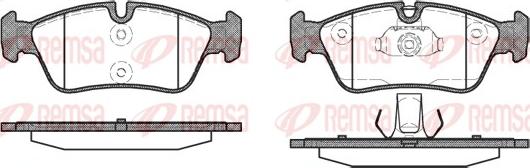 Remsa 0384.40 - Kit pastiglie freno, Freno a disco autozon.pro