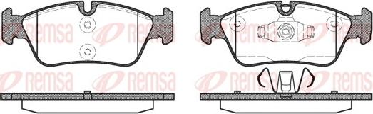 Remsa 0384.60 - Kit pastiglie freno, Freno a disco autozon.pro