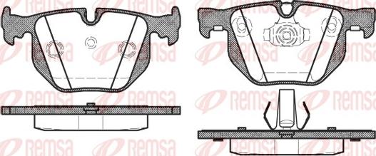 Remsa 0381.40 - Kit pastiglie freno, Freno a disco autozon.pro