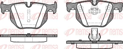 Remsa 0381.60 - Kit pastiglie freno, Freno a disco autozon.pro