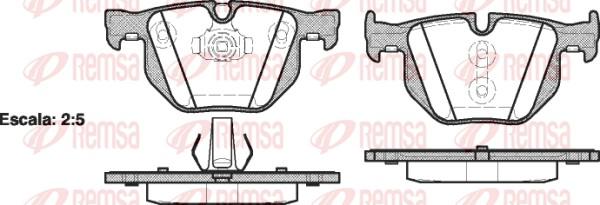 Remsa 0381.61 - Kit pastiglie freno, Freno a disco autozon.pro