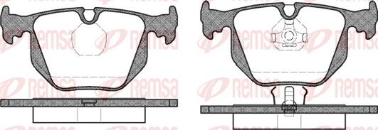 Remsa 0381.00 - Kit pastiglie freno, Freno a disco autozon.pro