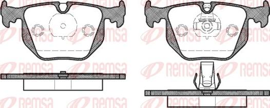 Remsa 0381.20 - Kit pastiglie freno, Freno a disco autozon.pro