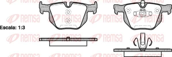 Remsa 0381.70 - Kit pastiglie freno, Freno a disco autozon.pro