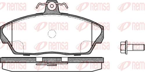 Remsa 0337.10 - Kit pastiglie freno, Freno a disco autozon.pro