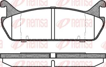 Remsa 0329.00 - Kit pastiglie freno, Freno a disco autozon.pro