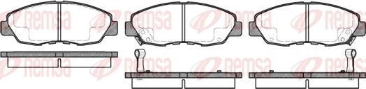 Remsa 0324.02 - Kit pastiglie freno, Freno a disco autozon.pro