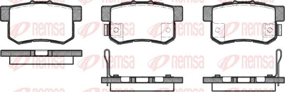 Remsa 0325.52 - Kit pastiglie freno, Freno a disco autozon.pro