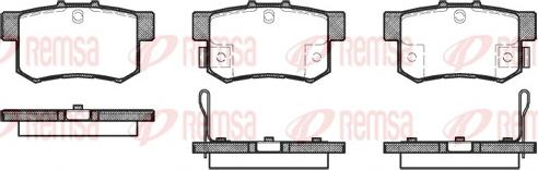 Remsa 0325.22 - Kit pastiglie freno, Freno a disco autozon.pro