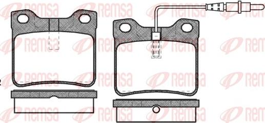 Remsa 0321.22 - Kit pastiglie freno, Freno a disco autozon.pro