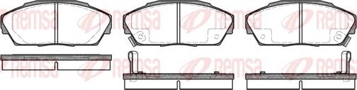 Remsa 0323.02 - Kit pastiglie freno, Freno a disco autozon.pro