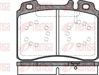 Remsa 0379.00 - Kit pastiglie freno, Freno a disco autozon.pro