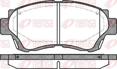 Remsa 0370.00 - Kit pastiglie freno, Freno a disco autozon.pro