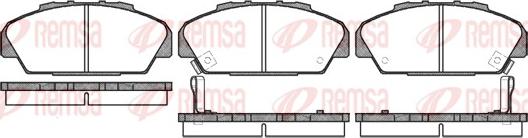 Remsa 0371.02 - Kit pastiglie freno, Freno a disco autozon.pro