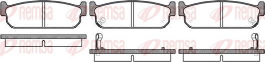 Remsa 0373.02 - Kit pastiglie freno, Freno a disco autozon.pro