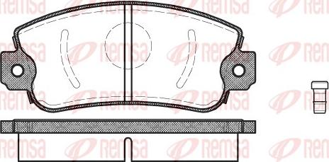 Remsa 0372.02 - Kit pastiglie freno, Freno a disco autozon.pro