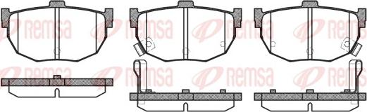 Remsa 0294.32 - Kit pastiglie freno, Freno a disco autozon.pro