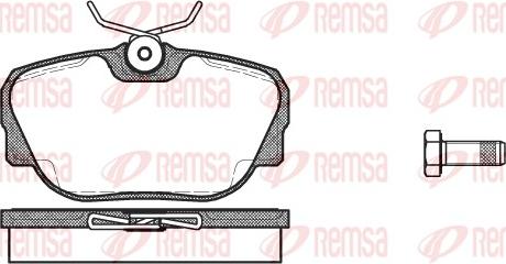 Remsa 0296.00 - Kit pastiglie freno, Freno a disco autozon.pro