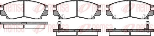 Remsa 0290.02 - Kit pastiglie freno, Freno a disco autozon.pro