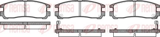 Remsa 0291.02 - Kit pastiglie freno, Freno a disco autozon.pro