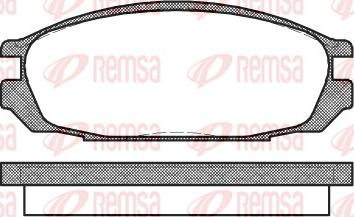 Remsa 0292.00 - Kit pastiglie freno, Freno a disco autozon.pro