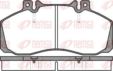 Remsa 0245.00 - Kit pastiglie freno, Freno a disco autozon.pro