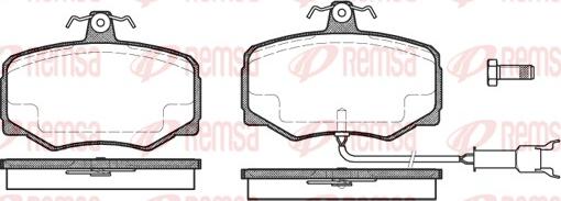 Remsa 0246.12 - Kit pastiglie freno, Freno a disco autozon.pro