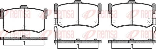 Remsa 0242.02 - Kit pastiglie freno, Freno a disco autozon.pro