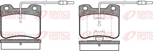 Remsa 0247.04 - Kit pastiglie freno, Freno a disco autozon.pro