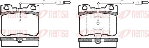 Remsa 0247.14 - Kit pastiglie freno, Freno a disco autozon.pro