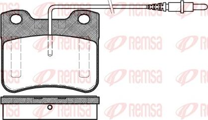 Remsa 0247.24 - Kit pastiglie freno, Freno a disco autozon.pro