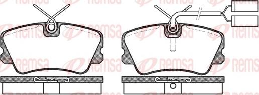 Remsa 0259.02 - Kit pastiglie freno, Freno a disco autozon.pro