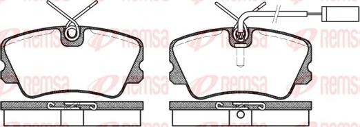 Remsa 0259.12 - Kit pastiglie freno, Freno a disco autozon.pro