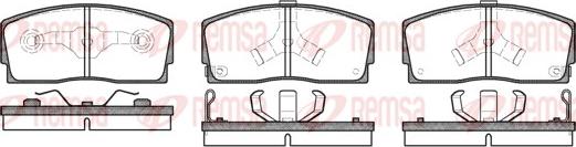 Remsa 0254.02 - Kit pastiglie freno, Freno a disco autozon.pro