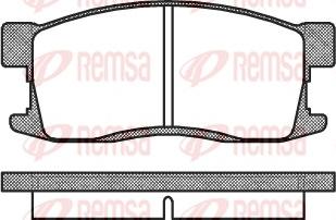 Remsa 0255.00 - Kit pastiglie freno, Freno a disco autozon.pro