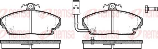 Remsa 0250.01 - Kit pastiglie freno, Freno a disco autozon.pro