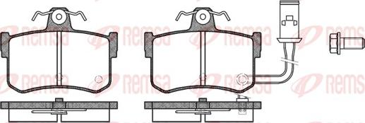 Remsa 0251.01 - Kit pastiglie freno, Freno a disco autozon.pro