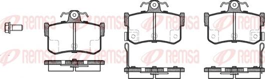 Remsa 0251.12 - Kit pastiglie freno, Freno a disco autozon.pro