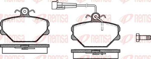 Remsa 0264.02 - Kit pastiglie freno, Freno a disco autozon.pro